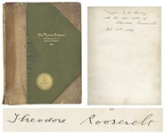 Theodore Roosevelt Signed Book as President, on the Occasion of the Tricentennial Anniversary of the Jamestown Settlement of America